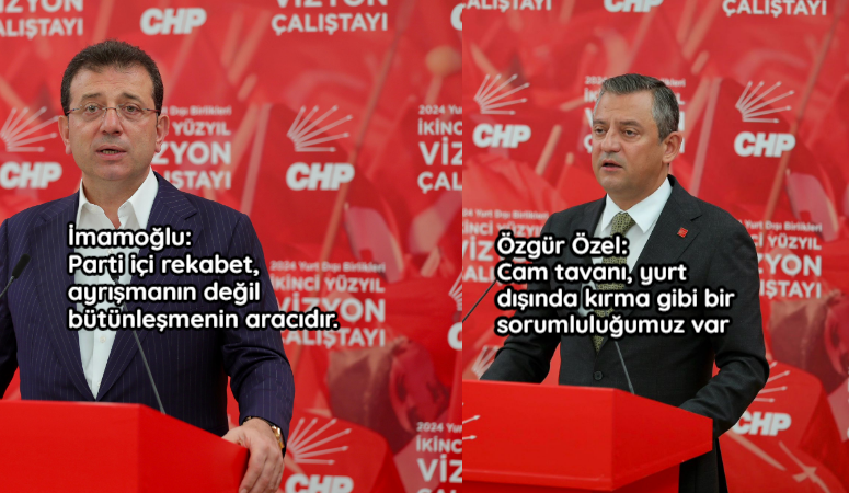 CHP’nin, 47 yıl sonra birinci parti olduğunu hatırlatan Özel, “Cam