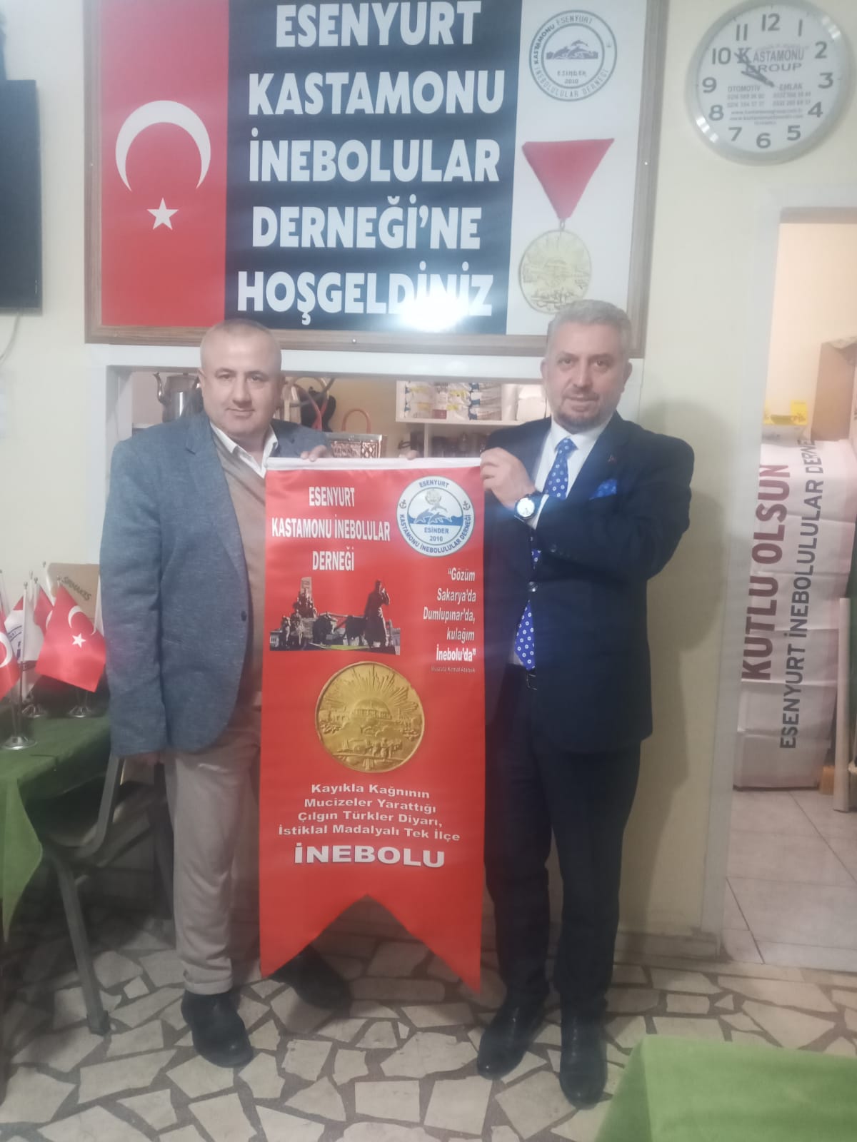 Yeşilay Küçükçekmece Şube Başkanı Hasan Değirmenci, Esenyurt Kastamonu İnebolulular Derneği’ni