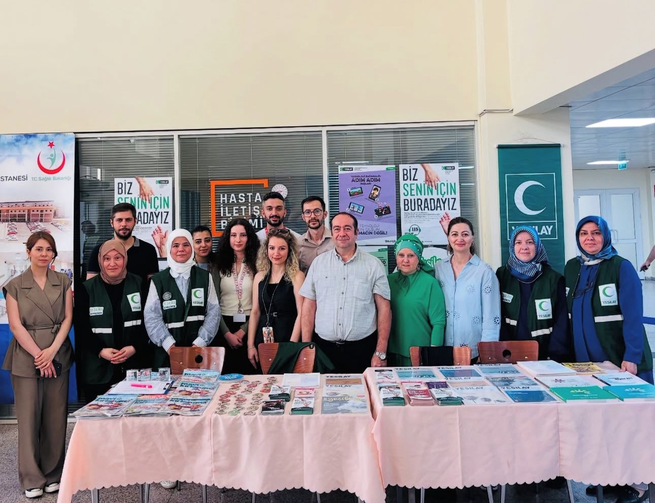 “Yeşilay, Bağcılar Eğitim ve Araştırma Hastanesi’nde bir hafta boyunca stant