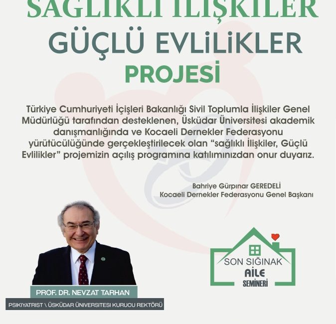 İçişleri Bakanlığı Sivil Toplumla İlişkiler Genel Müdürlüğü tarafından desteklenen, Üsküdar
