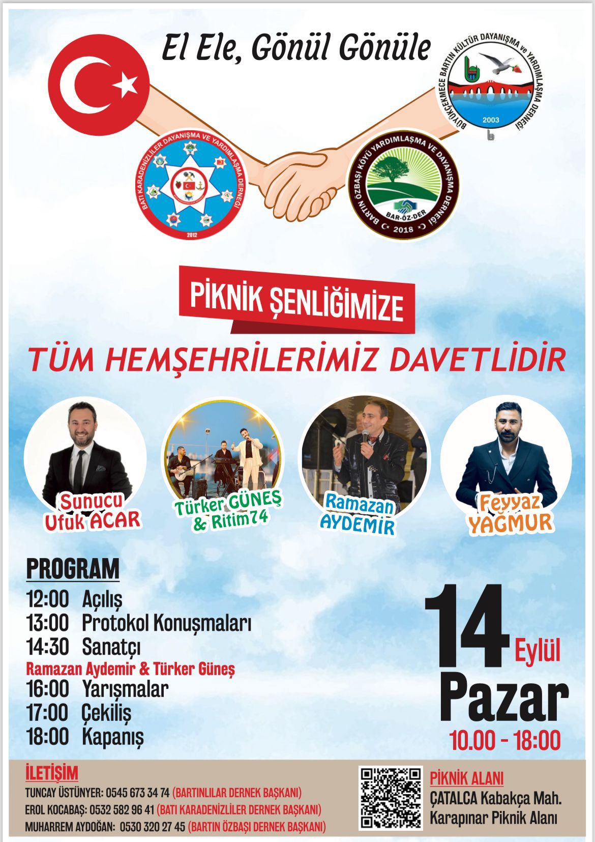 İstanbul’un Çatalca ilçesinde Bartınlılar, Batı Karadenizliler ve hemşehri dernekleri tarafından