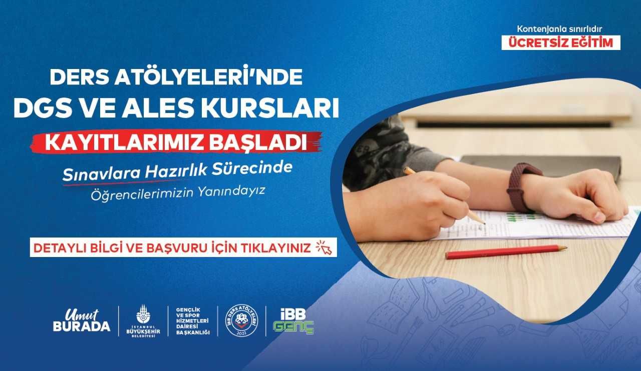 İstanbul Büyükşehir Belediyesi’nin sınavlara hazırlanan gençlere destek olmak amacıyla hayata