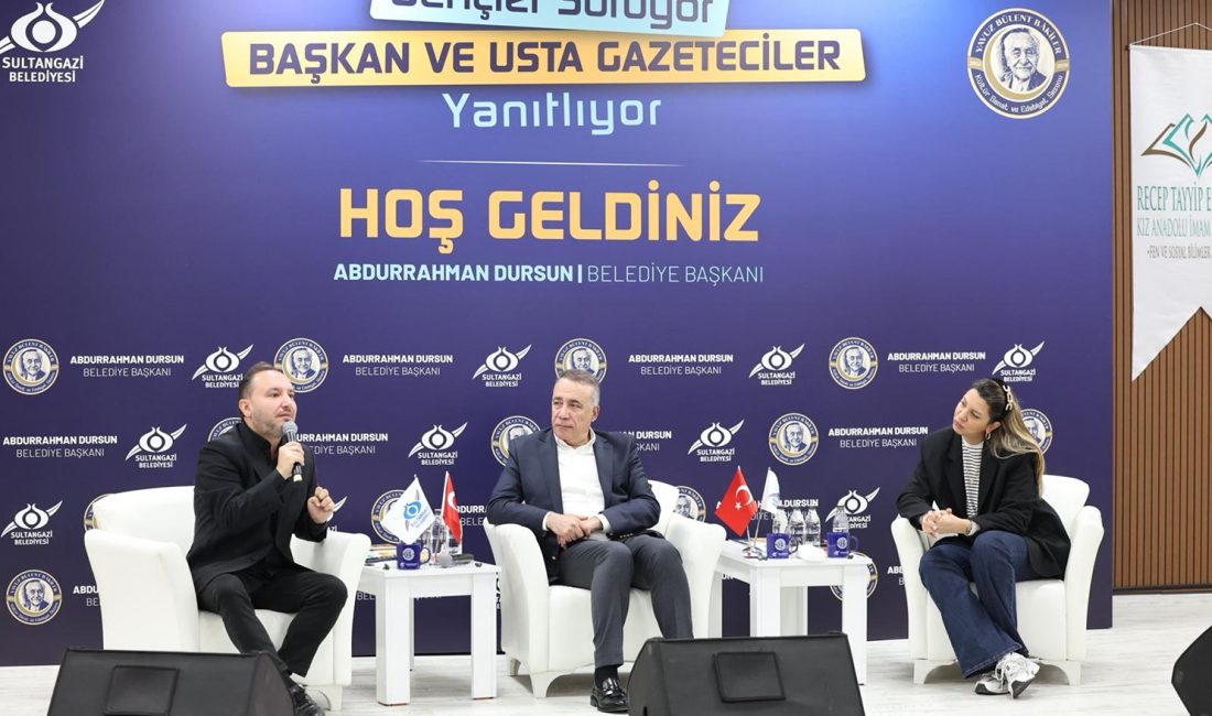 Sultangazi Belediye Başkanı Abdurrahman Dursun; Gazeteci Fulya Öztürk ve Türker