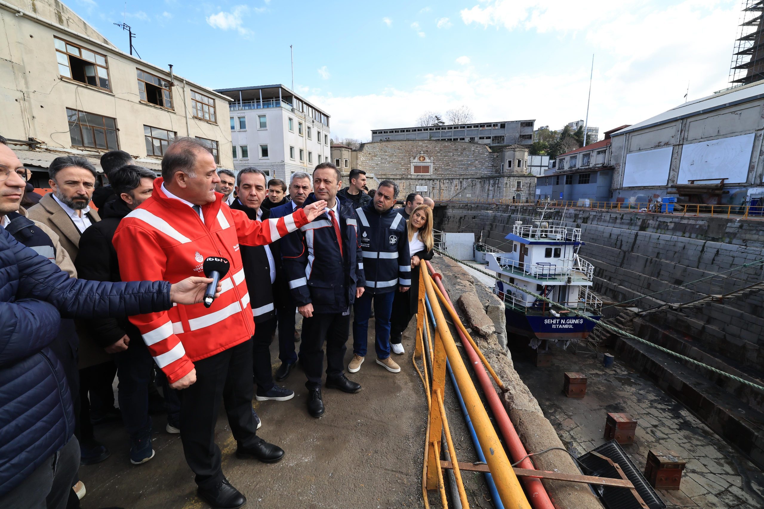 İBB Başkan Vekili Nuri Aslan, Haliç Tersanesi, Kuyumcu Han ve