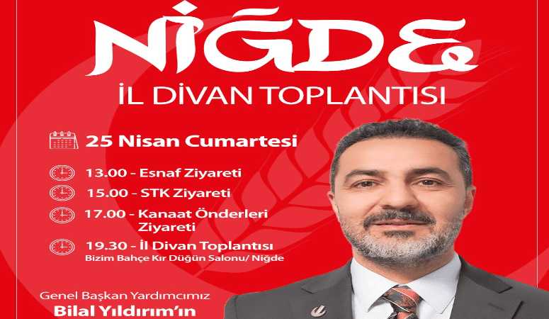 Yeniden Refah Partisi Genel Başkan Yardımcısı Bilal Yıldırım, 25 Nisan