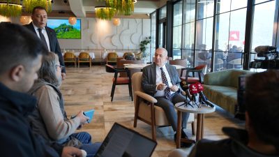 Zafer Partisi Genel Başkanı Prof.Dr Ümit Özdağ, Muğla'da basınla buluştu.