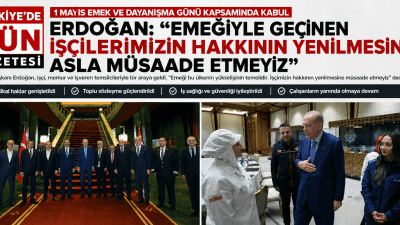Cumhurbaşkanı Recep Tayyip Erdoğan, 1 Mayıs Emek ve Dayanışma Günü