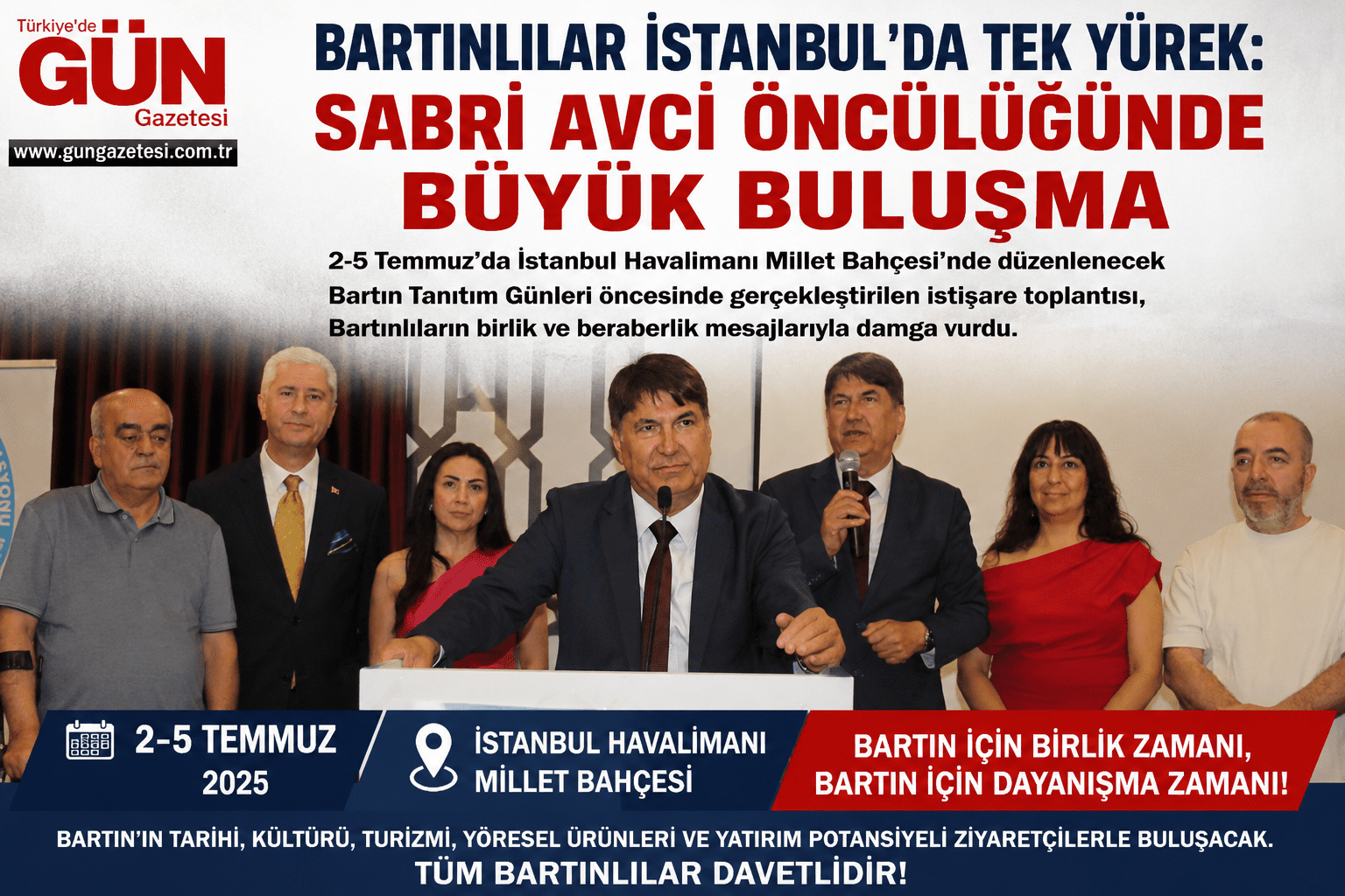 2-5 Temmuz'da İstanbul Havalimanı Millet Bahçesi'nde düzenlenecek Bartın Tanıtım Günleri