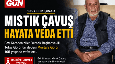 Batı Karadenizliler Dernek Başkanvekili ve Genel Sekreteri Tolga Görür'ün dedesi,